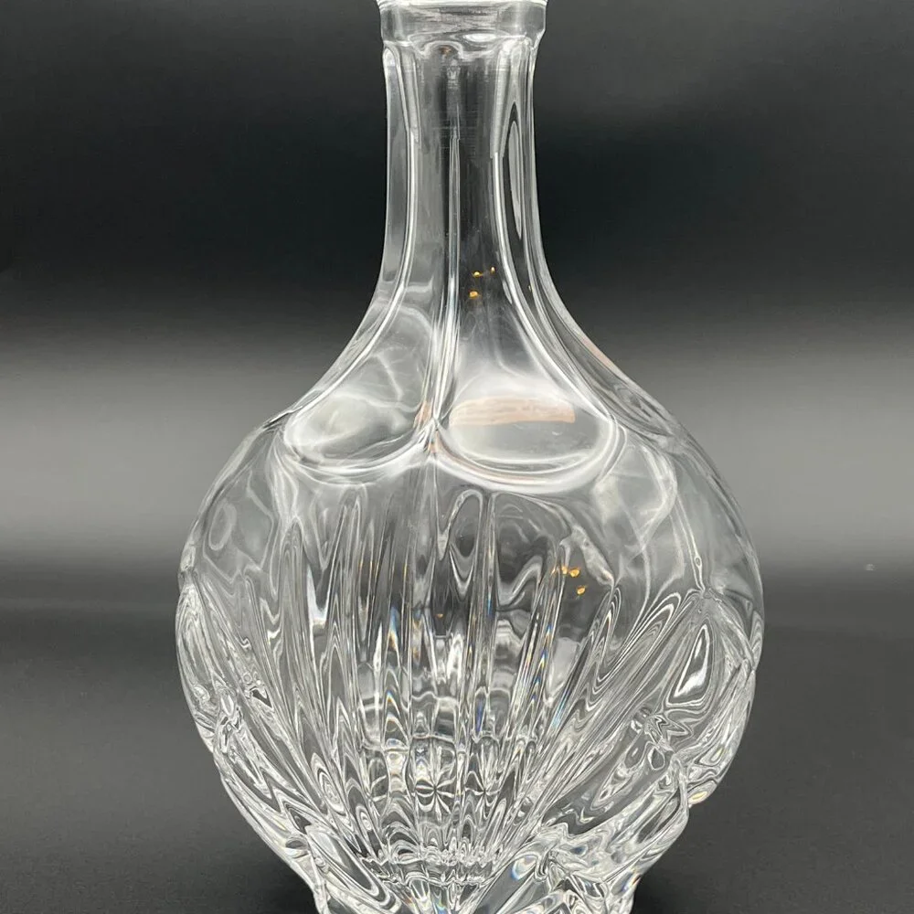Vintage 9” Bavarian Crystal Vase Nachtmann Germany. Marked‎ label
